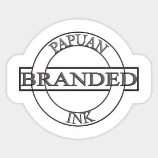 papuan branded Sticker